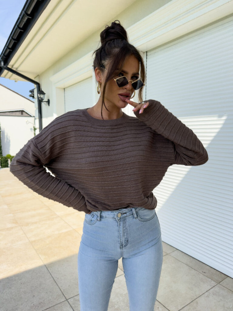 Sweter MALIBU AUTUMN – brąz